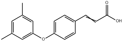 JR-8537, (E)-3-(4-(3,5-Dimethylphenoxy)phenyl)acrylic acid, 97% Structure