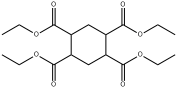 1,2,4,5-Cyclohexanetetracarboxylic acid, 1,2,4,5-tetraethyl ester Structure