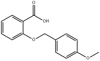 Benzoic acid, 2-[(4-methoxyphenyl)methoxy]- Structure