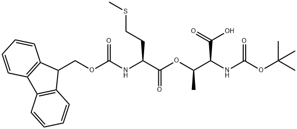 (Tert-Butoxy)Carbonyl Thr((9H-Fluoren-9-yl)MethOxy]Carbonyl Met)-OH Structure