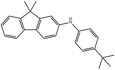 N-(4-(Tert-butyl)phenyl)-9,9- dimethyl-9H-fluorene-2-amine Structure