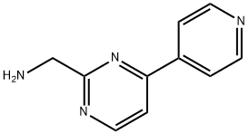 2-Pyrimidinemethanamine, 4-(4-pyridinyl)- Structure