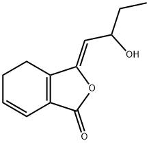 1(3H)-Isobenzofuranone, 4,5-dihydro-3-(2-hydroxybutylidene)-, (3Z)- Structure