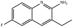 2-Quinolinamine, 3-ethyl-6-fluoro- 구조식 이미지