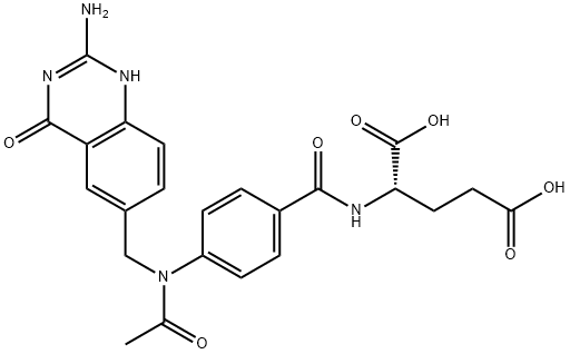 10-acetyl-5,8-dideazafolic acid Structure