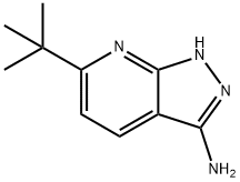 6-tert-부틸-1H-피라졸로[3,4-b]피리딘-3-아민(SALTDATA:무료) 구조식 이미지