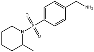 {4-[(2-methylpiperidin-1-yl)sulfonyl]phenyl}methanamine 구조식 이미지