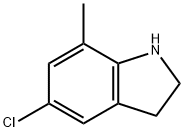 1H-Indole, 5-chloro-2,3-dihydro-7-methyl- 구조식 이미지