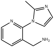 2-(2-methyl-1H-imidazol-1-yl)pyridin-3-yl]methanamine 구조식 이미지