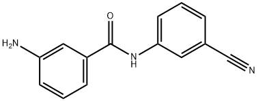 Benzamide, 3-amino-N-(3-cyanophenyl)- Structure