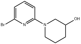 6-(piperidin-3-ol)-2-bromopyridine Structure