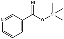 3-?Pyridinecarboximidic acid, trimethylsilyl ester 구조식 이미지