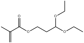 2-Propenoic acid, 2-methyl-, 3,3-diethoxypropyl ester Structure