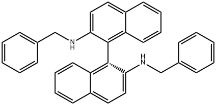 R-N, N’-dibenzyl-1,1'-binaphthyldiamine Structure