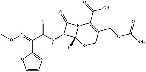 Desethyl Acetate (E)-CefuroxiMe Axetil 구조식 이미지