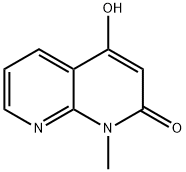1,8-Naphthyridin-2(1H)-one, 4-hydroxy-1-methyl- 구조식 이미지