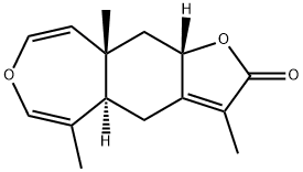 (4aR)-3,5,9aβ-Trimethyl-4aα,9a,10,10aβ-tetrahydrofuro[2,3-h][3]benzoxepin-2(4H)-one Structure