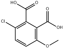 1,2-Benzenedicarboxylic acid, 3-chloro-6-methoxy- Structure