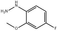 Hydrazine, (4-fluoro-2-methoxyphenyl)- Structure