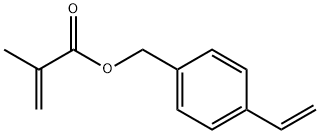 2-Propenoic acid, 2-methyl-, (4-ethenylphenyl)methyl ester Structure
