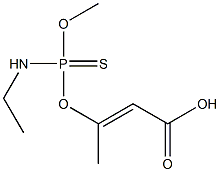 2-Butenoic acid, 3-[[(ethylamino)methoxyphosphinothioyl]oxy]-, (E)- (9CI) Structure