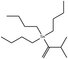 Stannane, tributyl(2-methyl-1-methylenepropyl)- Structure