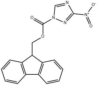 1H-1,2,4-Triazole-1-carboxylic acid, 3-nitro-, 9H-fluoren-9-ylmethyl ester Structure