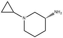 3-Piperidinamine, 1-cyclopropyl-, (3R)- Structure