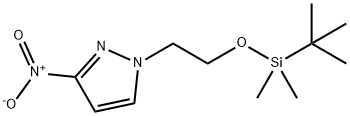 1H-Pyrazole, 1-[2-[[(1,1-dimethylethyl)dimethylsilyl]oxy]ethyl]-3-nitro- Structure