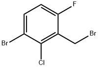 Benzene, 1-bromo-3-(bromomethyl)-2-chloro-4-fluoro- Structure
