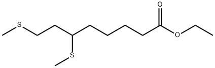 Octanoic acid, 6,8-bis(methylthio)-, ethyl ester Structure