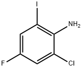 Benzenamine, 2-chloro-4-fluoro-6-iodo- Structure
