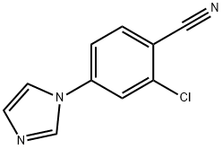 2-Chloro-4-(imidazol-1-yl)benzonitrile 구조식 이미지