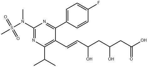 rac-Rosuvastatin 구조식 이미지