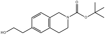 2(1H)-Isoquinolinecarboxylic acid, 3,4-dihydro-6-(2-hydroxyethyl)-, 1,1-dimethylethyl ester Structure