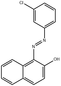 2-Naphthalenol, 1-[(1E)-2-(3-chlorophenyl)diazenyl]- 구조식 이미지