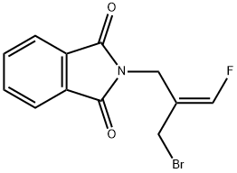 1H-Isoindole-1,3(2H)-dione, 2-[2-(bromomethyl)-3-fluoro-2-propenyl]-, (E)- (9CI) Structure