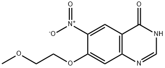 4(3H)-Quinazolinone, 7-(2-methoxyethoxy)-6-nitro- Structure