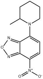 2,1,3-Benzoxadiazole, 4-(2-methyl-1-piperidinyl)-7-nitro- Structure