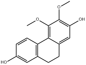 2,7-Phenanthrenediol, 9,10-dihydro-3,4-dimethoxy- Structure