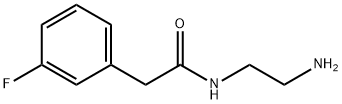 Benzeneacetamide, N-(2-aminoethyl)-3-fluoro- Structure