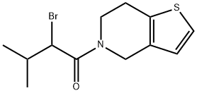 2-Bromo-3-methyl-1-{4H,5H,6H,7H-thieno[3,2-c]pyridin-5-yl}butan-1-one 구조식 이미지