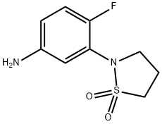 2-(5-Amino-2-fluorophenyl)-1lambda6,2-thiazolidine-1,1-dione Structure