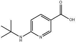 3-Pyridinecarboxylic acid, 6-[(1,1-dimethylethyl)amino]- 구조식 이미지