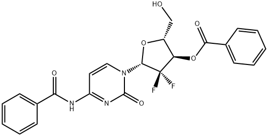N,O3'-dibenzoylgeMcitabine Structure