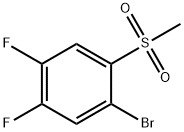 Benzene, 1-bromo-4,5-difluoro-2-(methylsulfonyl)- Structure