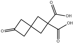 6-Oxospiro[3.3]heptane-2,2-dicarboxylic acid - X4473 Structure