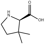 D-Proline, 3,3-dimethyl- Structure