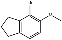 1H-Indene, 4-bromo-2,3-dihydro-5-methoxy- Structure