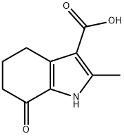 1H-Indole-3-carboxylic acid, 4,5,6,7-tetrahydro-2-methyl-7-oxo- Structure